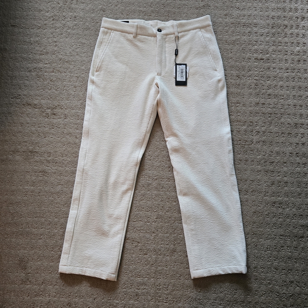 Giorgio Armani Textured Cream Soft Cotton Poly Fabric